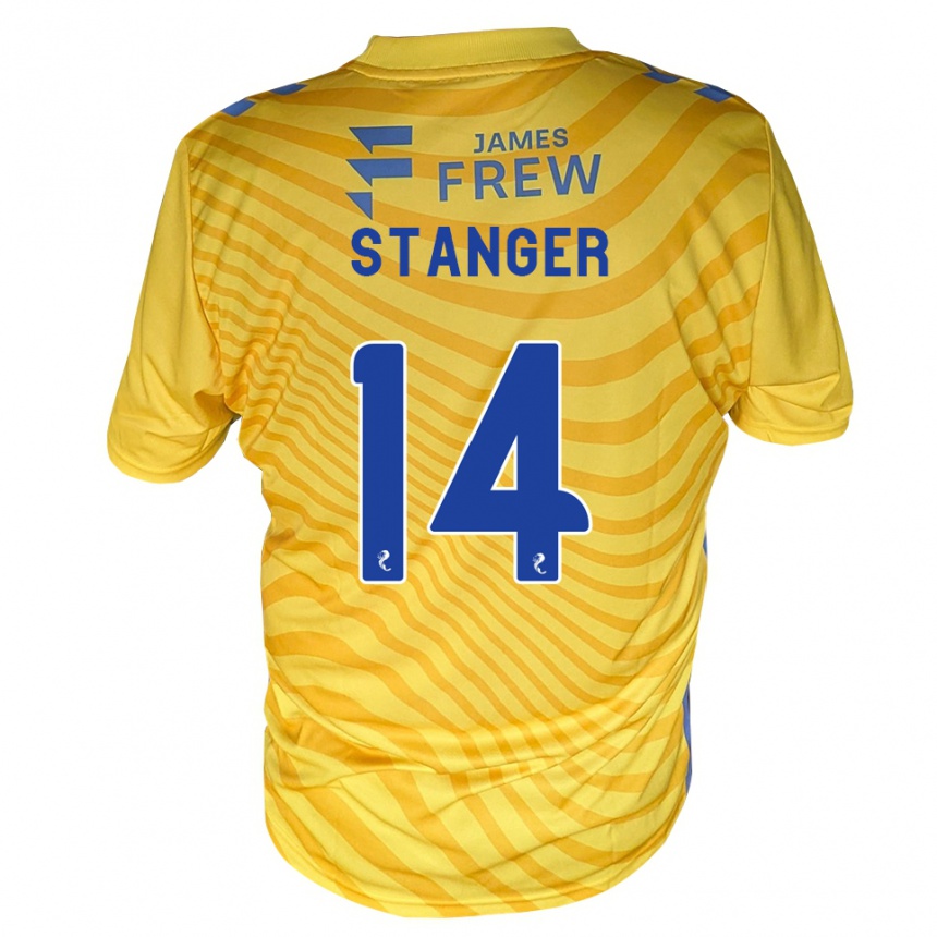 גברים כדורגל ג'ורג' סטאנגר #14 כחול מלכותי צהוב הרחק ג'רזי 2026/27