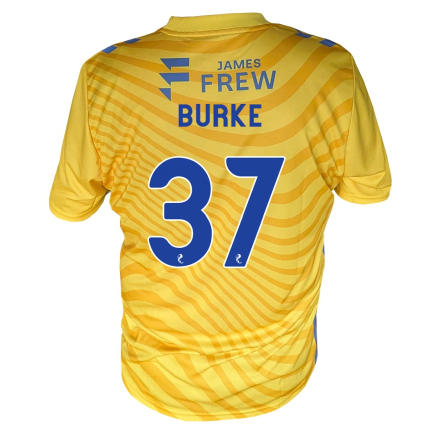 גברים כדורגל Cole Burke #37 כחול מלכותי צהוב הרחק ג'רזי 2026/27