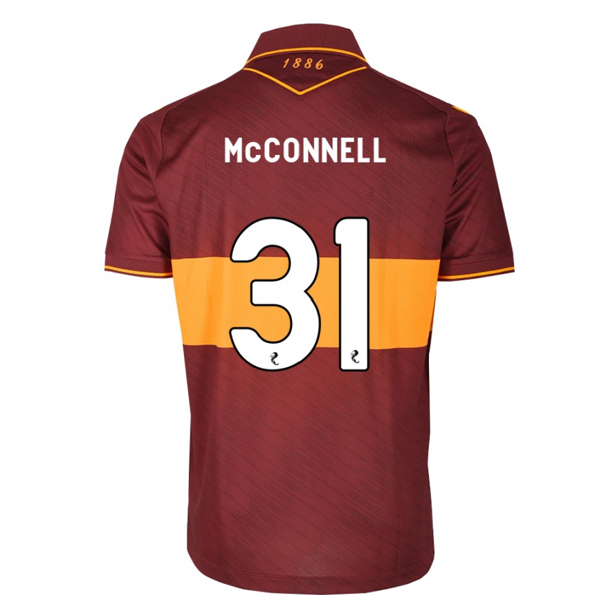 גברים כדורגל Jack Mcconnell #31 כתום בורדו הרחק ג'רזי 2026/27