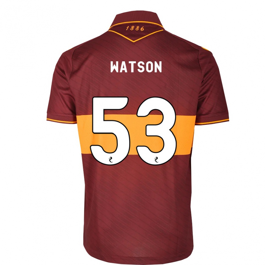 גברים כדורגל Blane Watson #53 כתום בורדו הרחק ג'רזי 2026/27