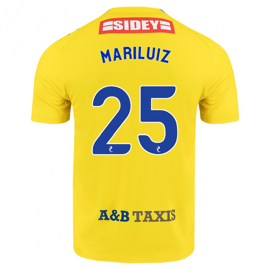גברים כדורגל Mariluiz Sanchez #25 צהוב כחול שחור הרחק ג'רזי 2026/27 גברים כדורגל Mariluiz Sanchez #25 צהוב כחול שחור הרחק ג'רזי 2026/27