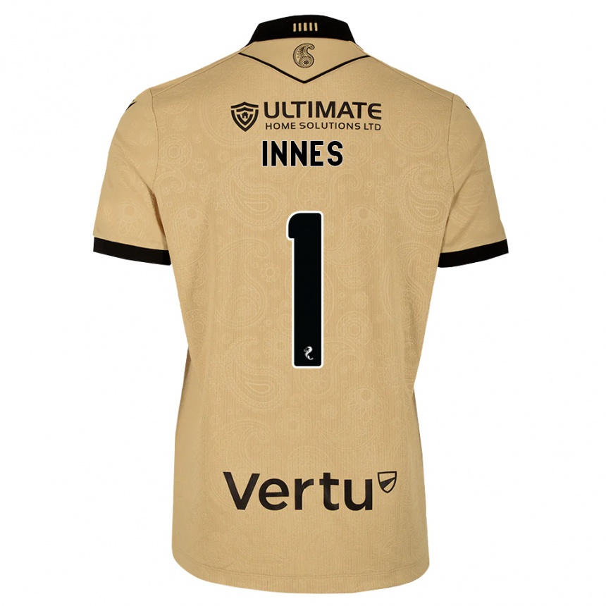 גברים כדורגל Charlie Innes #1 עץ שחור הרחק ג'רזי 2026/27