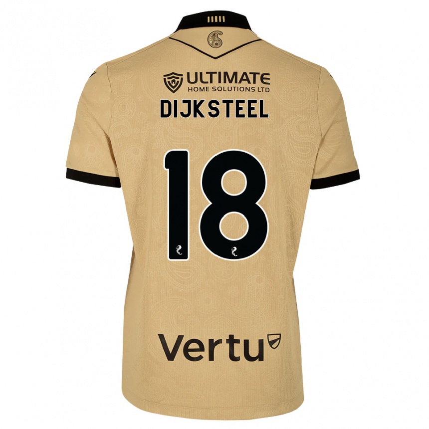 גברים כדורגל Malik Dijksteel #18 עץ שחור הרחק ג'רזי 2026/27