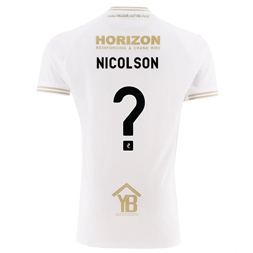גברים כדורגל Amanda Nicolson #0 חיטה לבנה הרחק ג'רזי 2026/27
