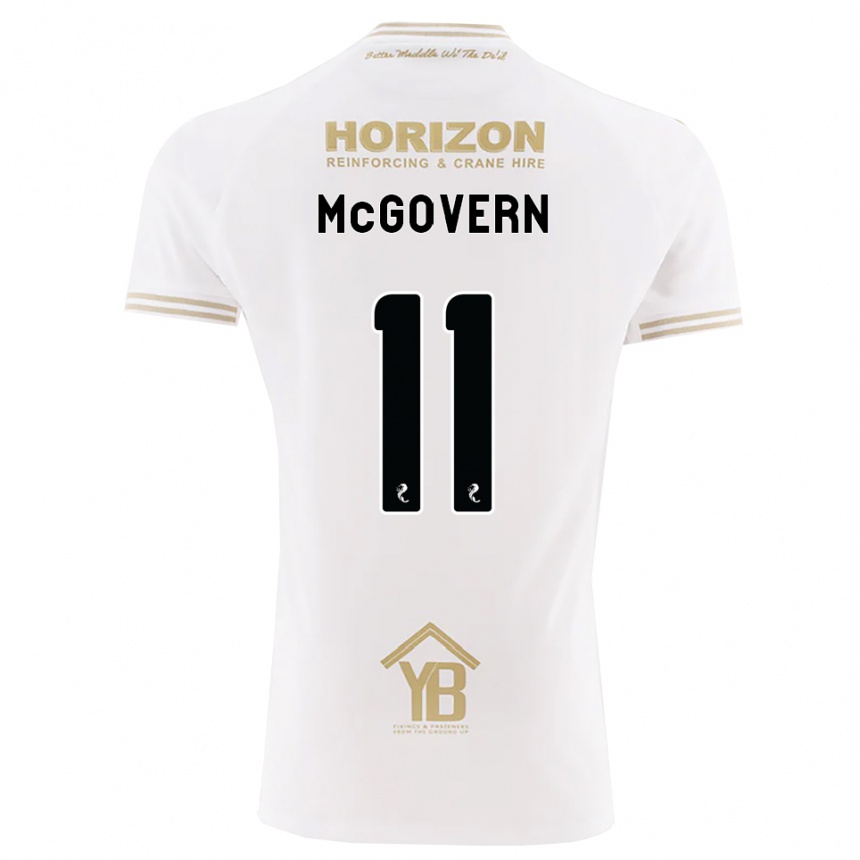 גברים כדורגל Paul Mcgovern #11 חיטה לבנה הרחק ג'רזי 2026/27