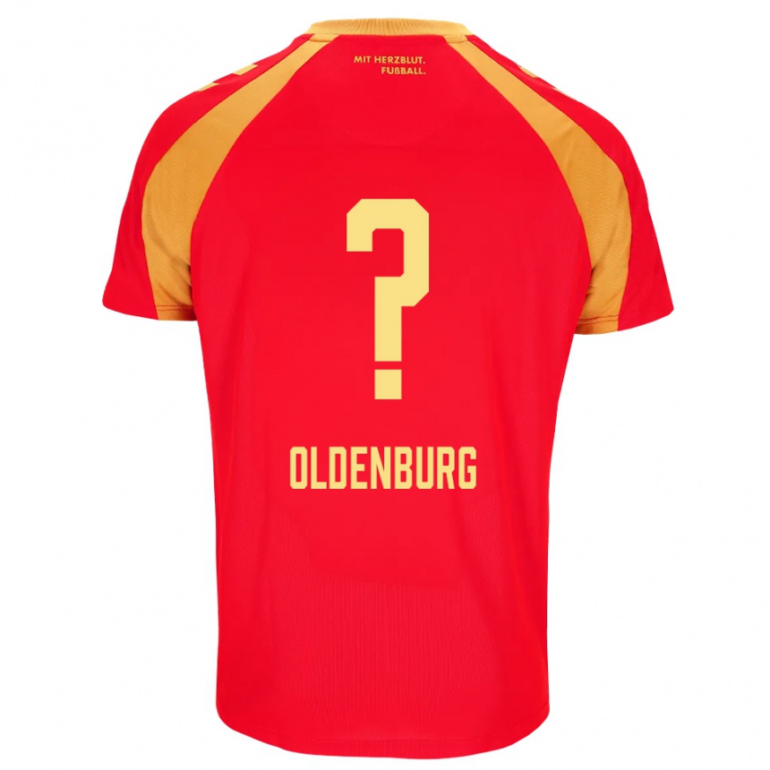 גברים כדורגל Leon Oldenburg #0 אדום כתום שחור הרחק ג'רזי 2026/27