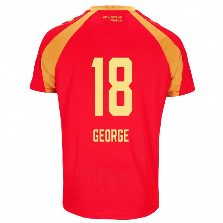 גברים כדורגל Kayonte Kaheim Karim George #18 אדום כתום שחור הרחק ג'רזי 2026/27 גברים כדורגל Kayonte Kaheim Karim George #18 אדום כתום שחור הרחק ג'רזי 2026/27