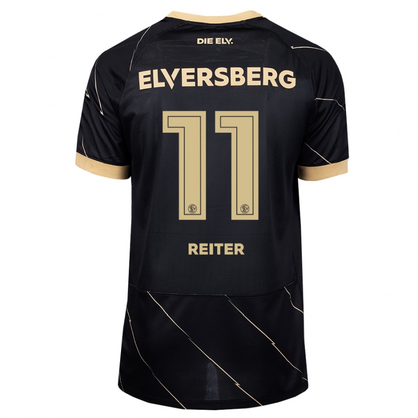 גברים כדורגל Lena Reiter #11 שחור חום הרחק ג'רזי 2026/27