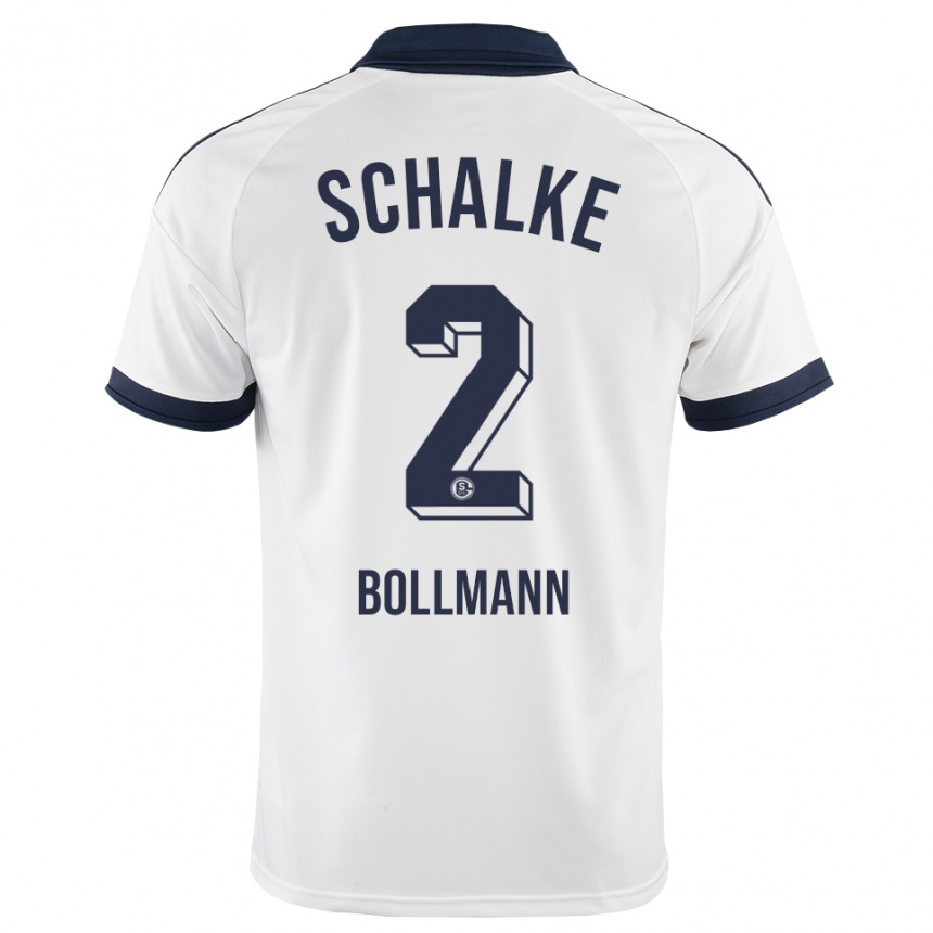 גברים כדורגל Nathalie Bollmann #2 שחור לבן הרחק ג'רזי 2026/27