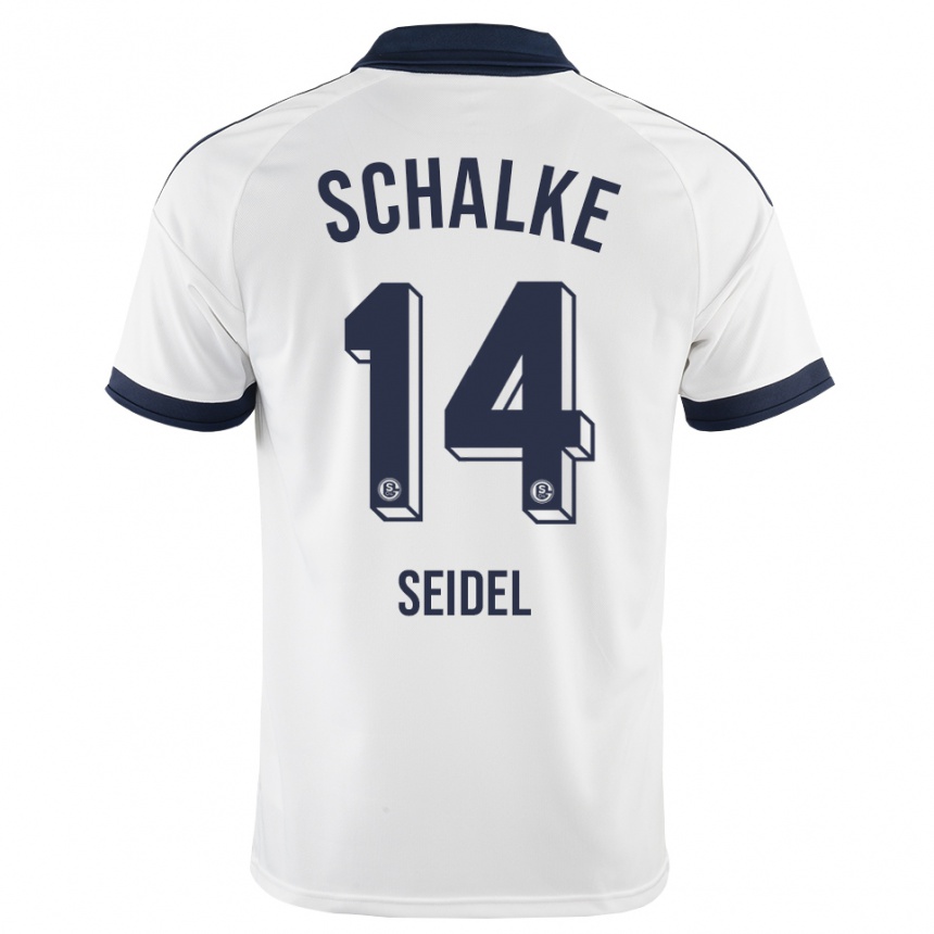 גברים כדורגל Kimon Seidel #14 שחור לבן הרחק ג'רזי 2026/27