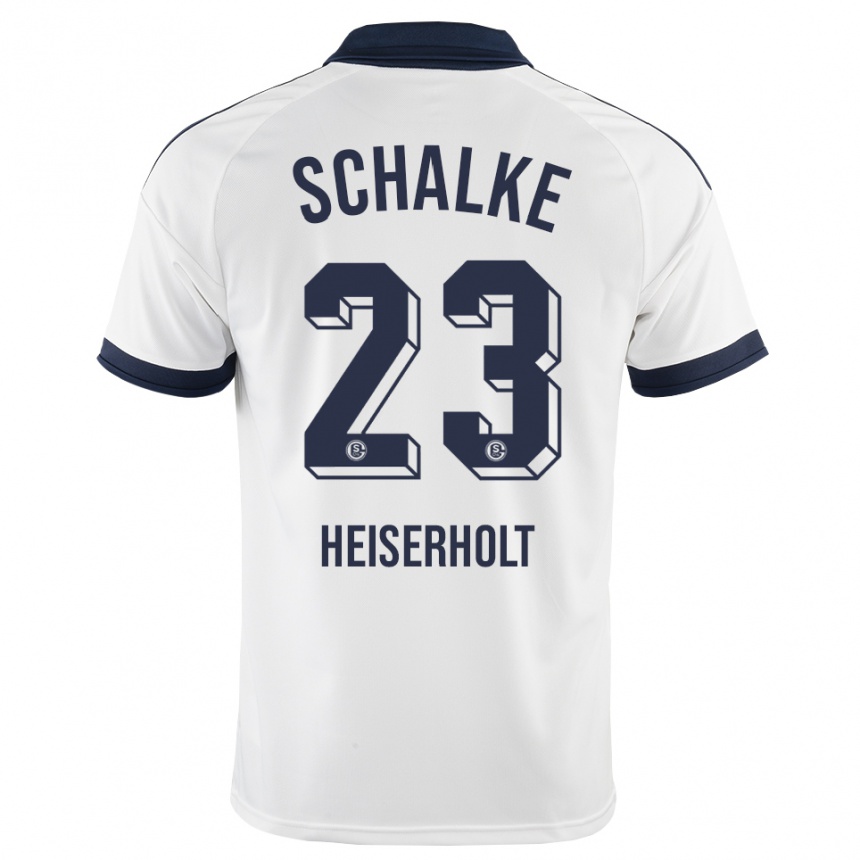 גברים כדורגל Finn Heiserholt #23 שחור לבן הרחק ג'רזי 2026/27