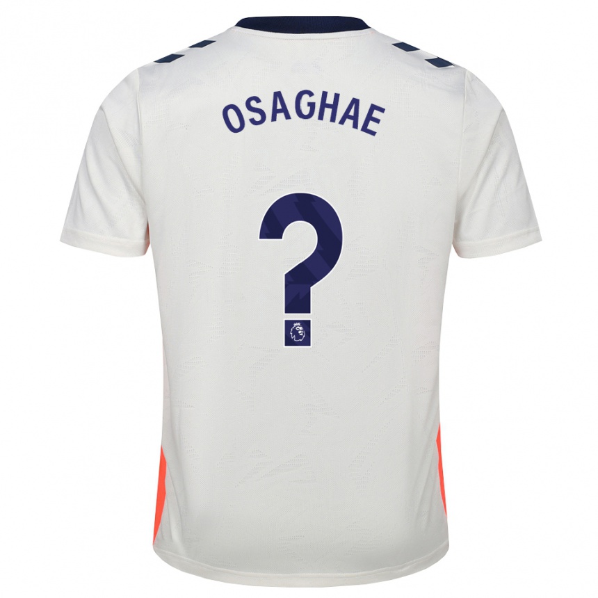 גברים כדורגל Leon Osaghae #0 לבן כתום כחול מלכותי הרחק ג'רזי 2026/27