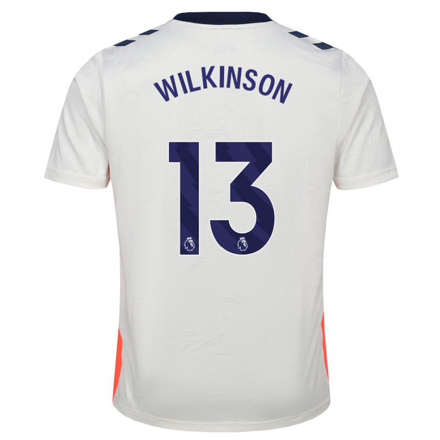 גברים כדורגל Mitchell Wilkinson #13 לבן כתום כחול מלכותי הרחק ג'רזי 2026/27