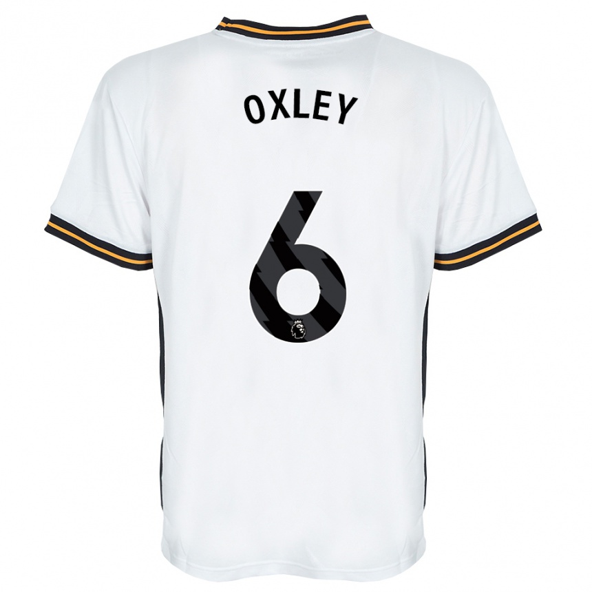 גברים כדורגל Tilly Oxley #6 לבן כתום שחור הרחק ג'רזי 2026/27 גברים כדורגל Tilly Oxley #6 לבן כתום שחור הרחק ג'רזי 2026/27