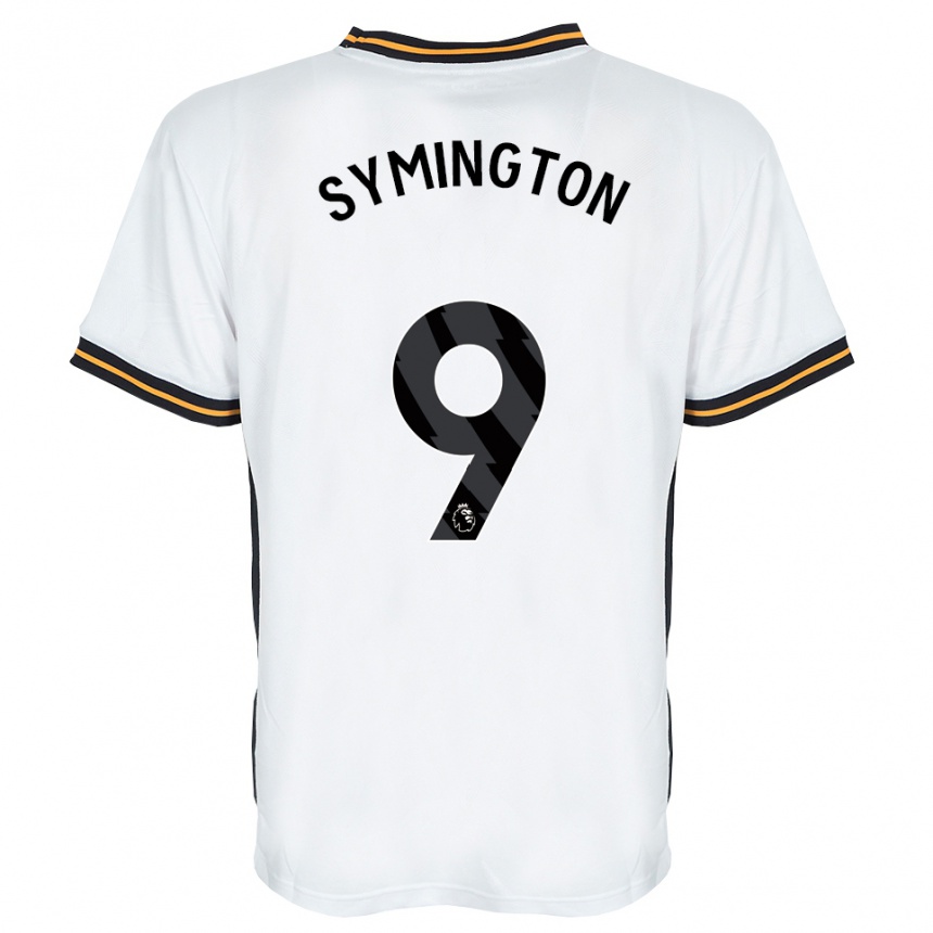 גברים כדורגל Jo Symington #9 לבן כתום שחור הרחק ג'רזי 2026/27
