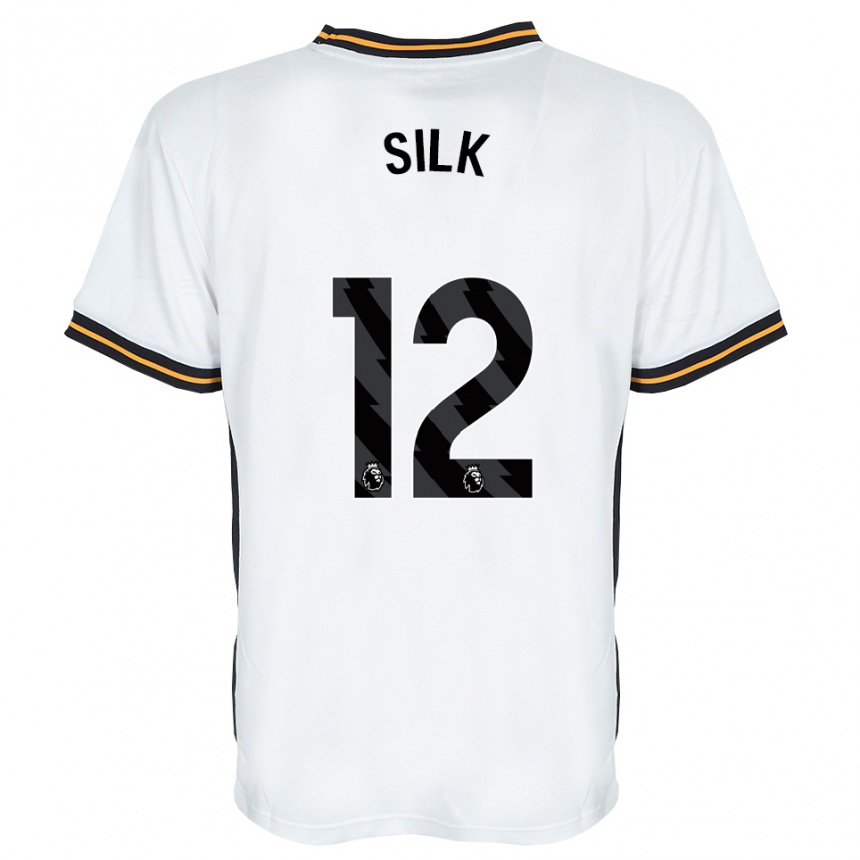 גברים כדורגל Reuben Silk #12 לבן כתום שחור הרחק ג'רזי 2026/27