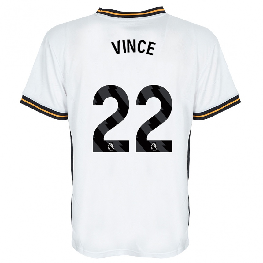 גברים כדורגל Anna Vince #22 לבן כתום שחור הרחק ג'רזי 2026/27