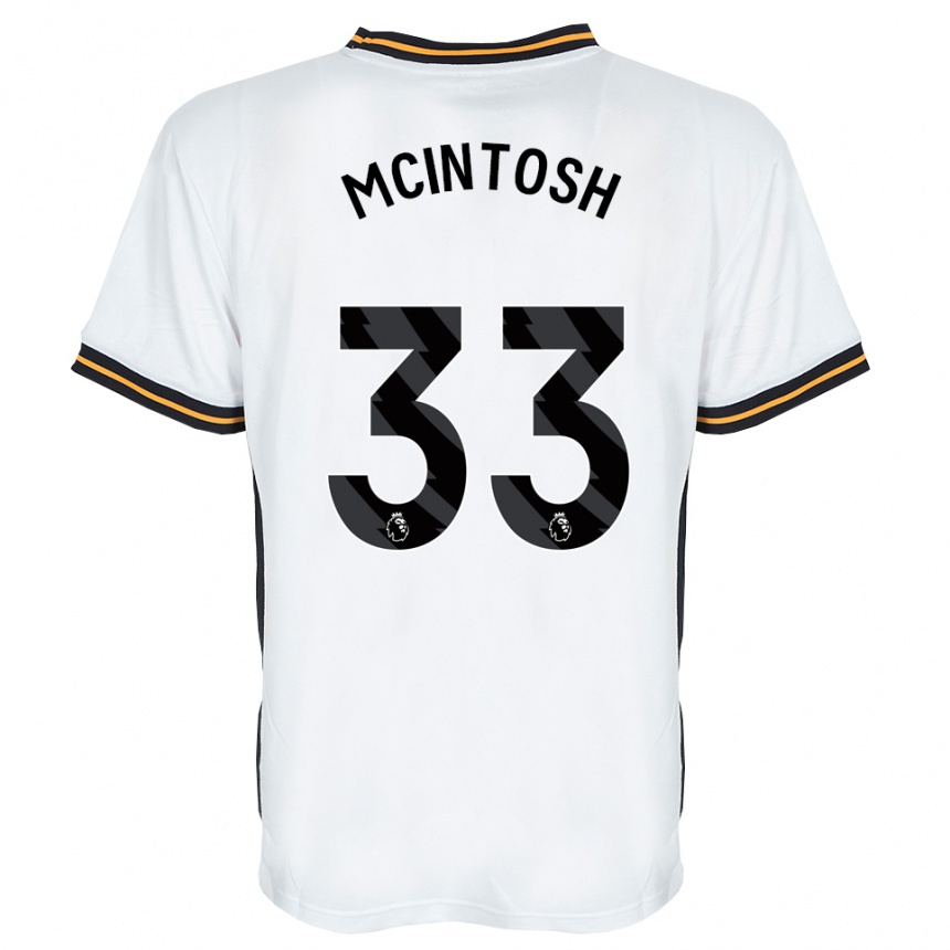 גברים כדורגל Lucy Mcintosh #33 לבן כתום שחור הרחק ג'רזי 2026/27 גברים כדורגל Lucy Mcintosh #33 לבן כתום שחור הרחק ג'רזי 2026/27