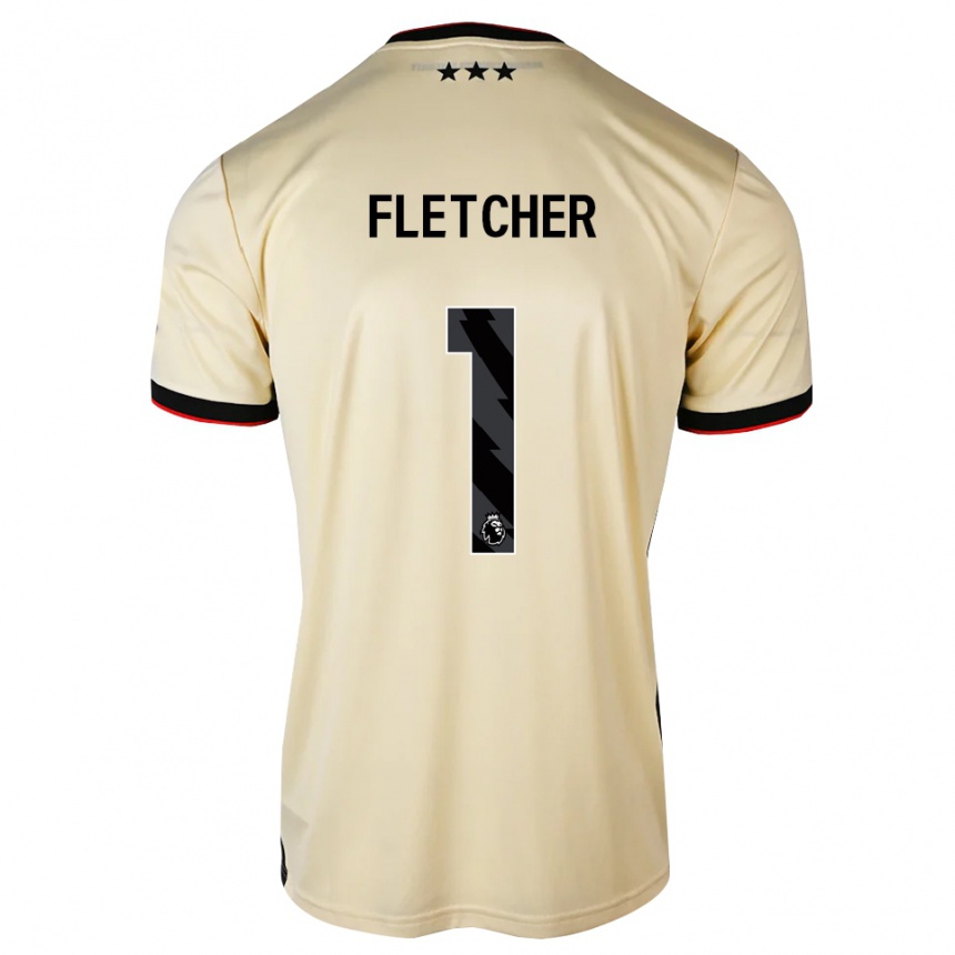 גברים כדורגל William Fletcher #1 שיפון לימון שחור אדום הרחק ג'רזי 2026/27 גברים כדורגל William Fletcher #1 שיפון לימון שחור אדום הרחק ג'רזי 2026/27