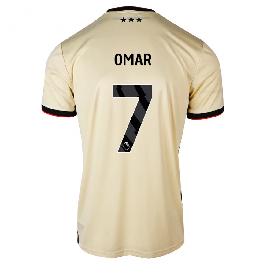 גברים כדורגל Ahmed Omar #7 שיפון לימון שחור אדום הרחק ג'רזי 2026/27
