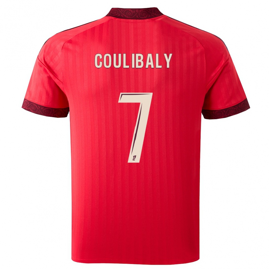 גברים כדורגל Soungalo Coulibaly #7 בורגונדי אדום לבן הרחק ג'רזי 2026/27