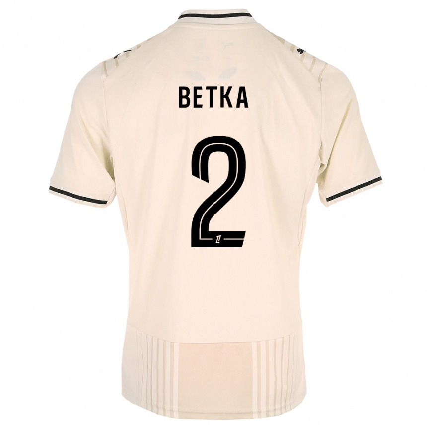 גברים כדורגל Naël Betka #2 תחרה ישנה שחור לבן עתיק הרחק ג'רזי 2026/27