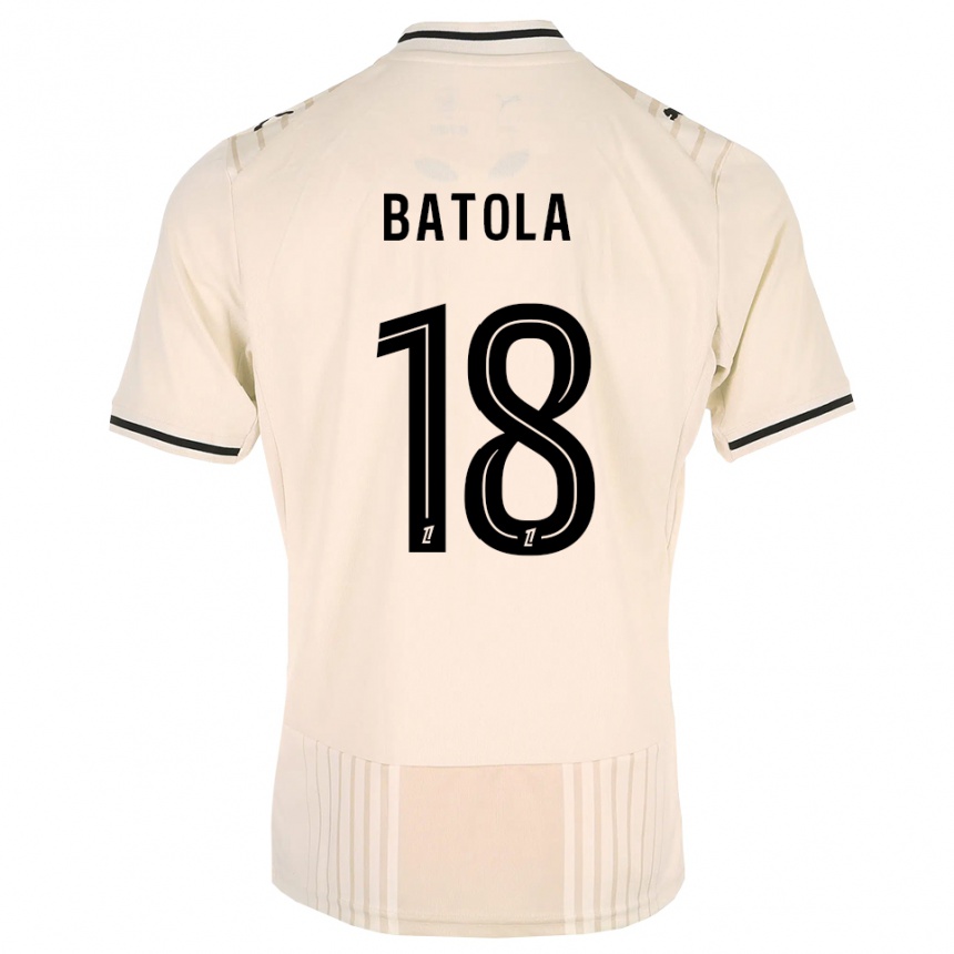 גברים כדורגל Christ Batola #18 תחרה ישנה שחור לבן עתיק הרחק ג'רזי 2026/27