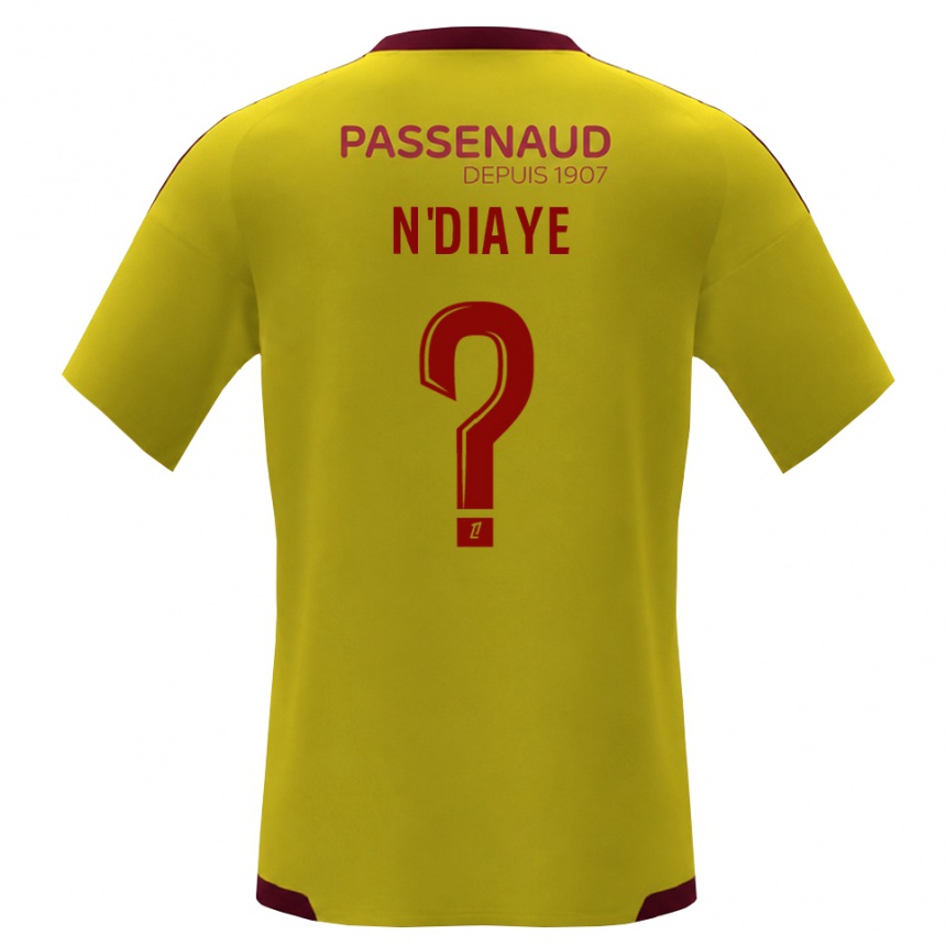 גברים כדורגל Caryl N'diaye #0 צהוב אדום ירוק הרחק ג'רזי 2026/27