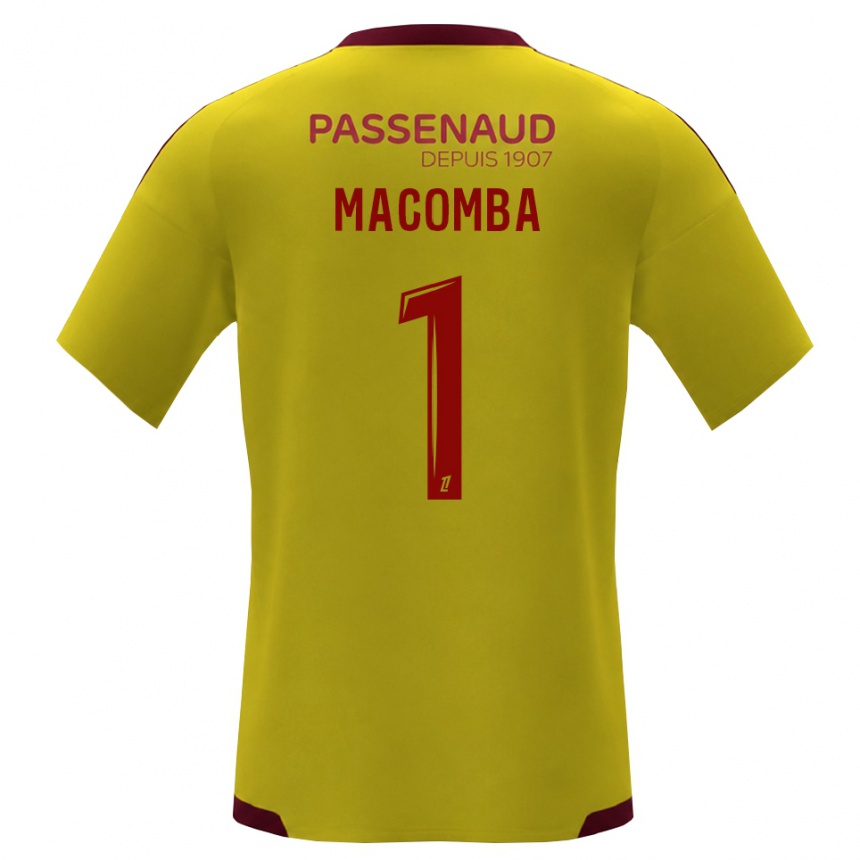 גברים כדורגל Tyron Macomba #1 צהוב אדום ירוק הרחק ג'רזי 2026/27