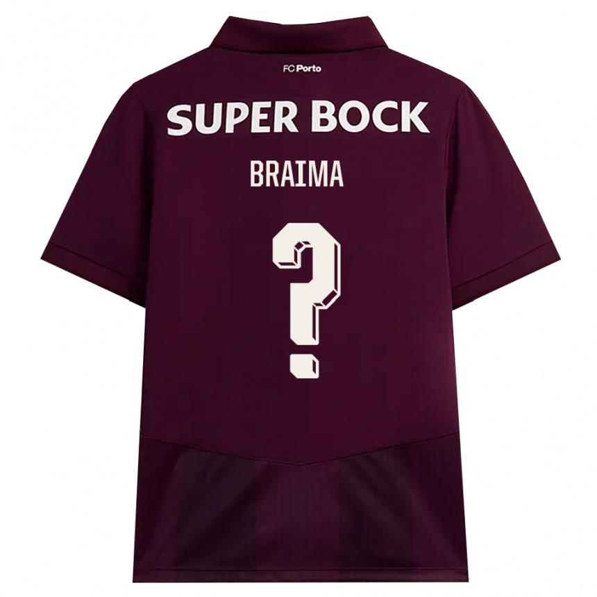 גברים כדורגל בריימה #0 בורדו לבן הרחק ג'רזי 2026/27