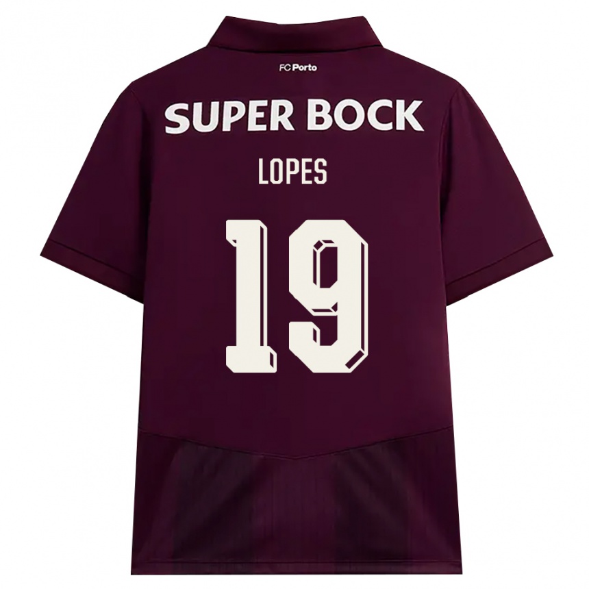 גברים כדורגל Joao Lopes #19 בורדו לבן הרחק ג'רזי 2026/27