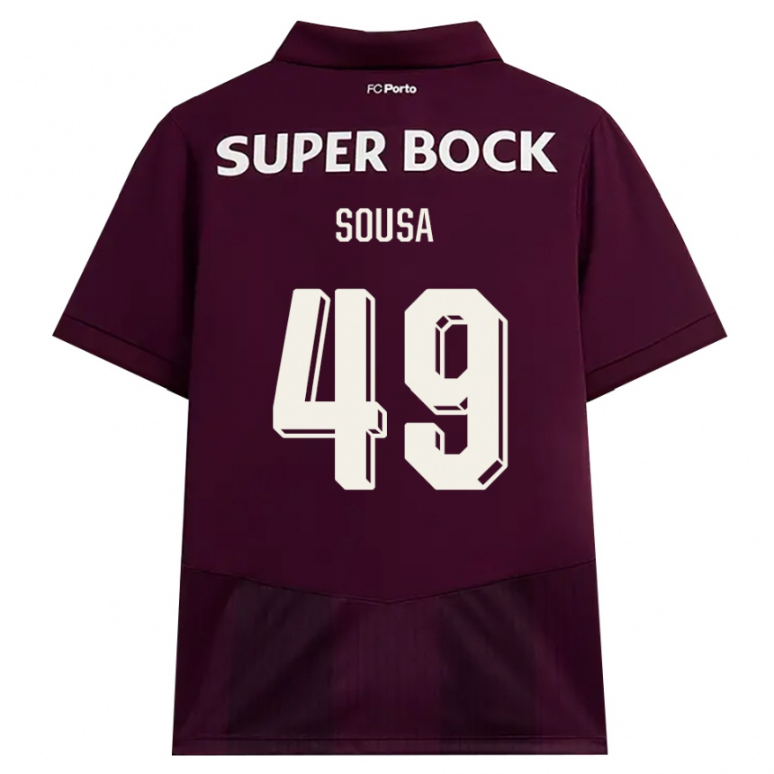 גברים כדורגל Gonçalo Sousa #49 בורדו לבן הרחק ג'רזי 2026/27
