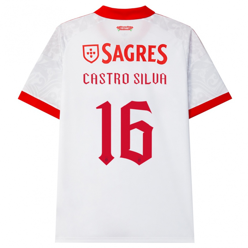 גברים כדורגל Guilherme Castro Silva #16 לבן אדום צהוב הרחק ג'רזי 2026/27