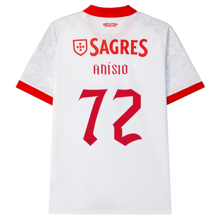 גברים כדורגל Anísio #72 לבן אדום צהוב הרחק ג'רזי 2026/27