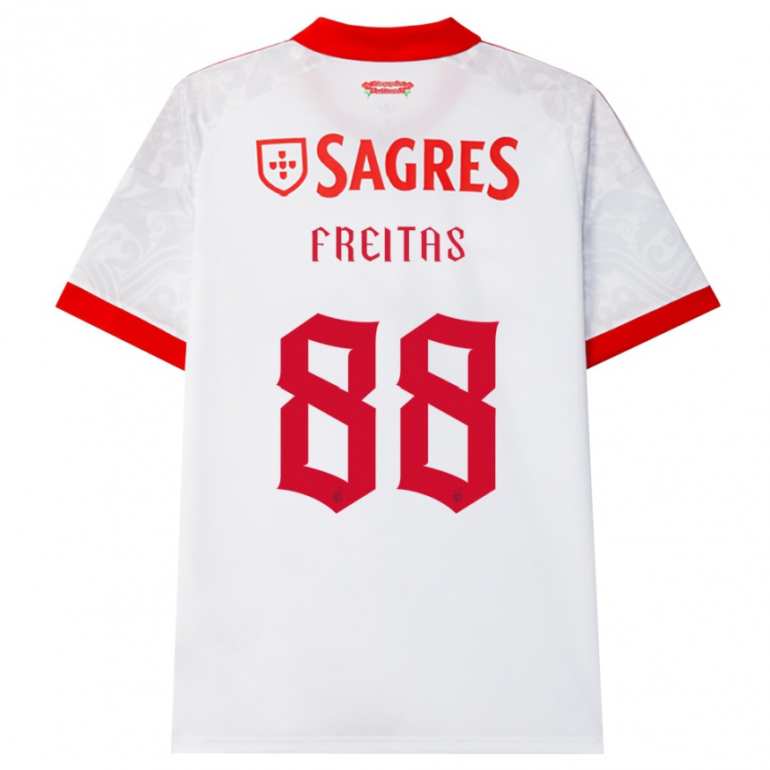 גברים כדורגל Tiago Freitas #88 לבן אדום צהוב הרחק ג'רזי 2026/27