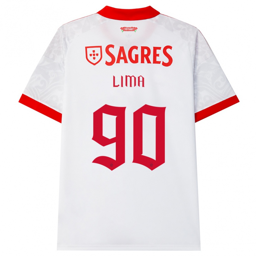 גברים כדורגל Ivan Lima #90 לבן אדום צהוב הרחק ג'רזי 2026/27 גברים כדורגל Ivan Lima #90 לבן אדום צהוב הרחק ג'רזי 2026/27