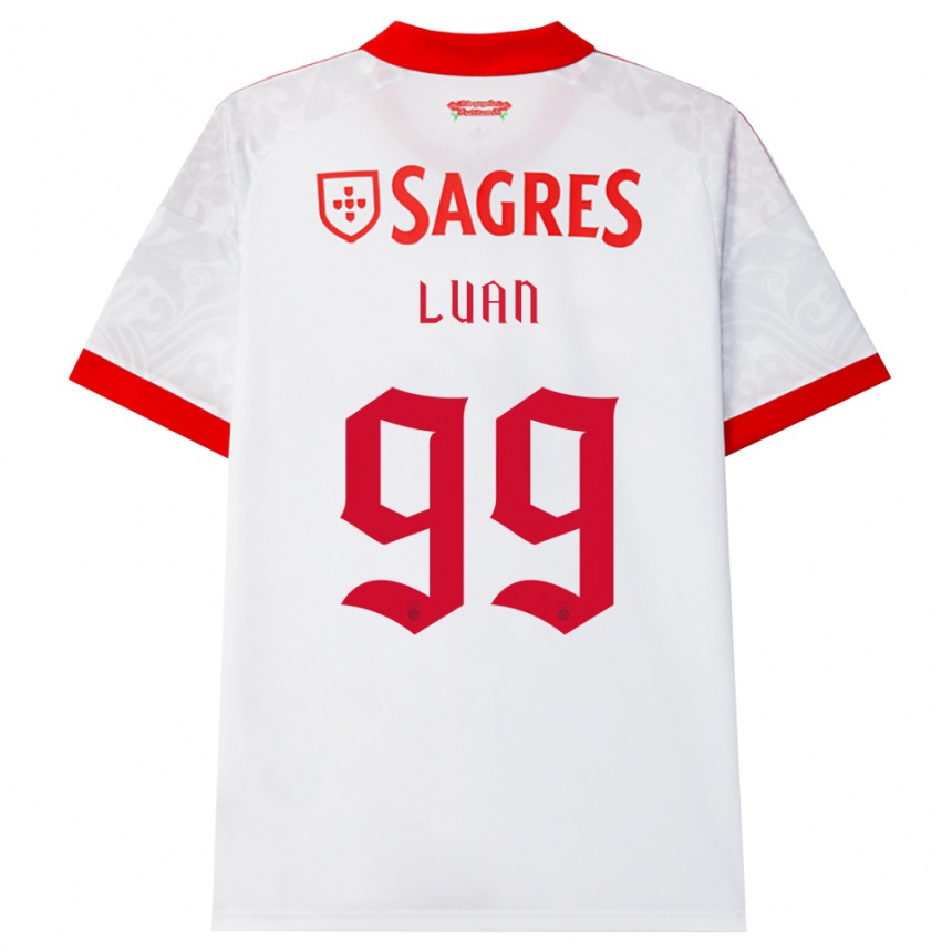 גברים כדורגל Luan #99 לבן אדום צהוב הרחק ג'רזי 2026/27 גברים כדורגל Luan #99 לבן אדום צהוב הרחק ג'רזי 2026/27