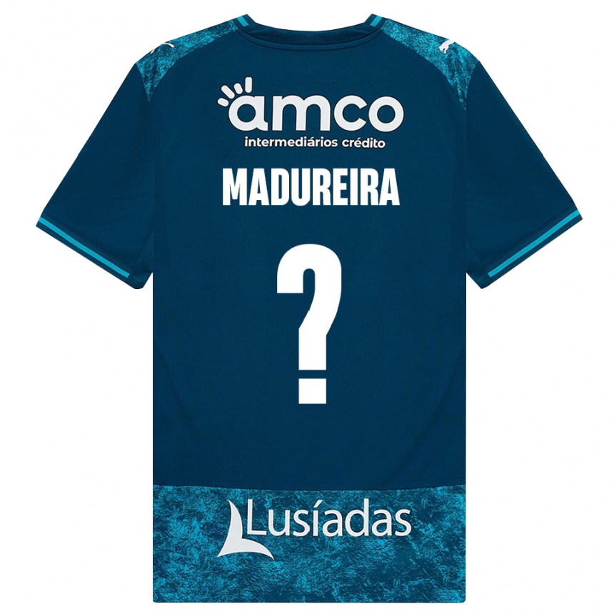 גברים כדורגל João Madureira #0 אפור כהה טורקיז בינוני הרחק ג'רזי 2026/27