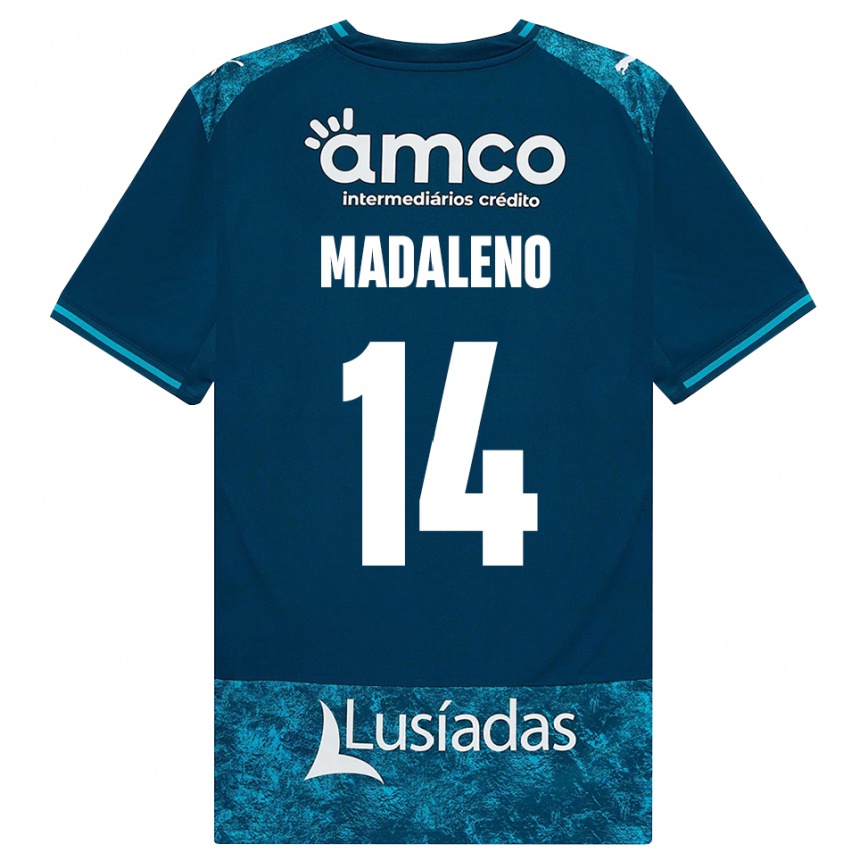 גברים כדורגל Diogo Madaleno #14 אפור כהה טורקיז בינוני הרחק ג'רזי 2026/27