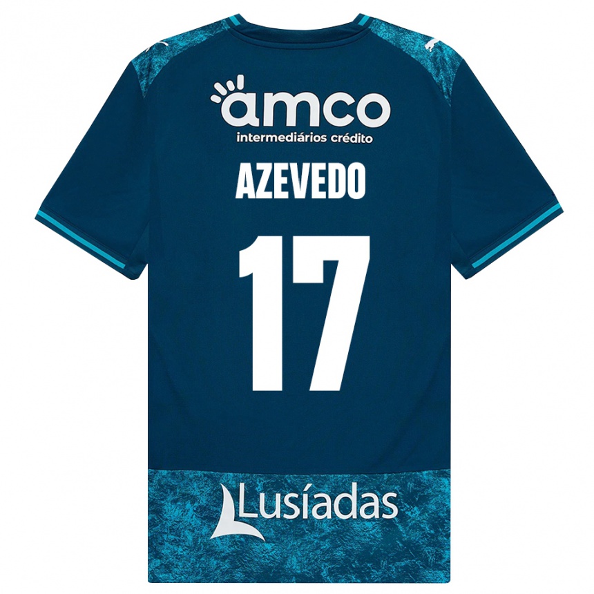 גברים כדורגל Mariana Azevedo #17 אפור כהה טורקיז בינוני הרחק ג'רזי 2026/27