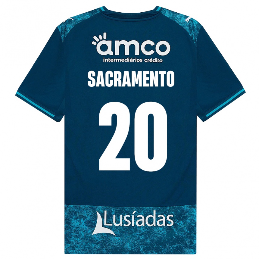 גברים כדורגל Medgilson Sacramento #20 אפור כהה טורקיז בינוני הרחק ג'רזי 2026/27