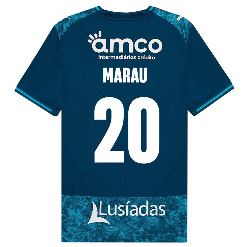 גברים כדורגל Madalena Marau #20 אפור כהה טורקיז בינוני הרחק ג'רזי 2026/27