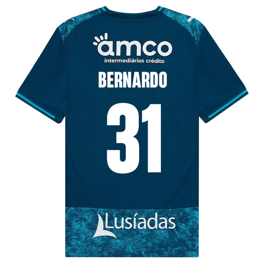 גברים כדורגל Bernardo #31 אפור כהה טורקיז בינוני הרחק ג'רזי 2026/27