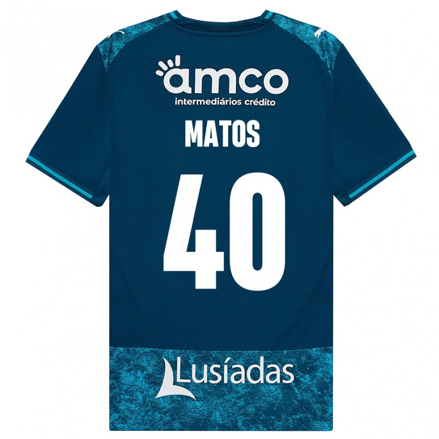 גברים כדורגל João Matos #40 אפור כהה טורקיז בינוני הרחק ג'רזי 2026/27