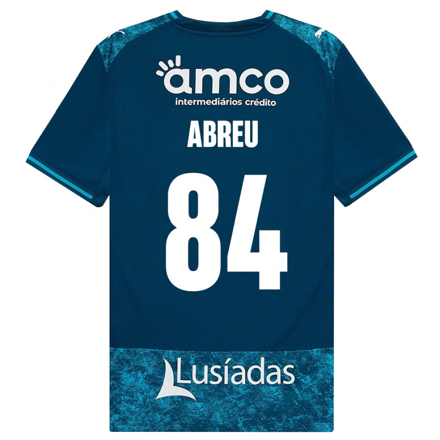 גברים כדורגל Rodrigo Abreu #84 אפור כהה טורקיז בינוני הרחק ג'רזי 2026/27
