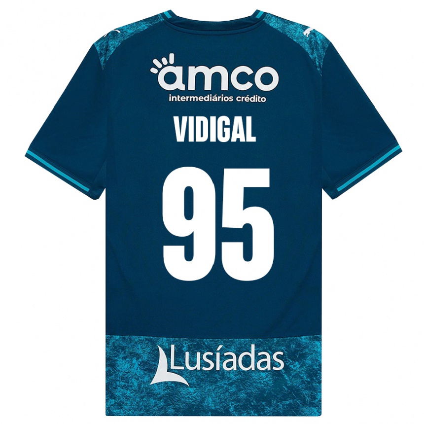 גברים כדורגל Sandro Vidigal #95 אפור כהה טורקיז בינוני הרחק ג'רזי 2026/27