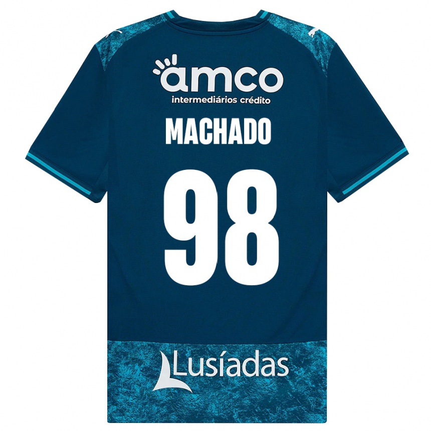 גברים כדורגל Gonçalo Machado #98 אפור כהה טורקיז בינוני הרחק ג'רזי 2026/27