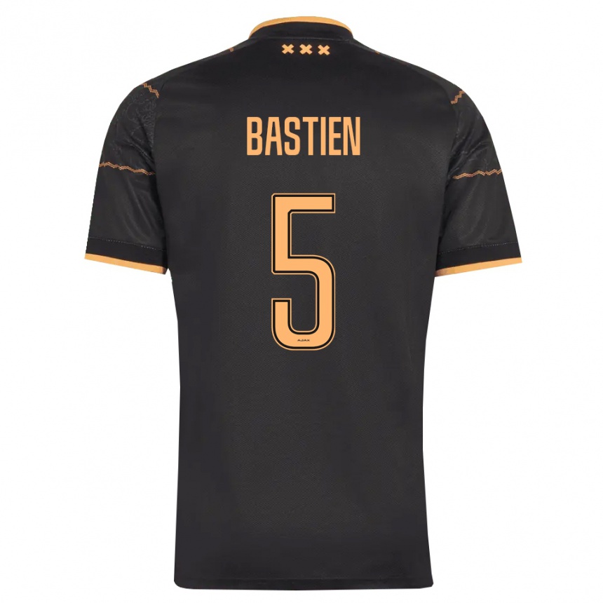 גברים כדורגל Joshua Bastien #5 שחור כתום הרחק ג'רזי 2026/27 גברים כדורגל Joshua Bastien #5 שחור כתום הרחק ג'רזי 2026/27