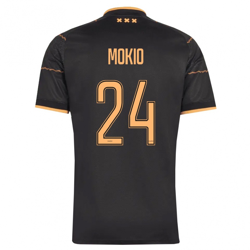 גברים כדורגל Jorthy Mokio #24 שחור כתום הרחק ג'רזי 2026/27 גברים כדורגל Jorthy Mokio #24 שחור כתום הרחק ג'רזי 2026/27