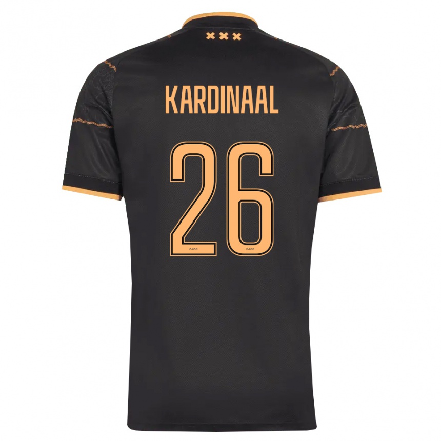 גברים כדורגל Isa Kardinaal #26 שחור כתום הרחק ג'רזי 2026/27 גברים כדורגל Isa Kardinaal #26 שחור כתום הרחק ג'רזי 2026/27